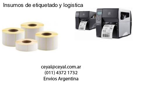 Insumos de etiquetado y logistica