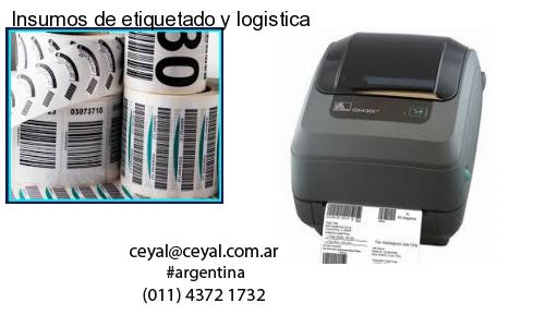 Insumos de etiquetado y logistica