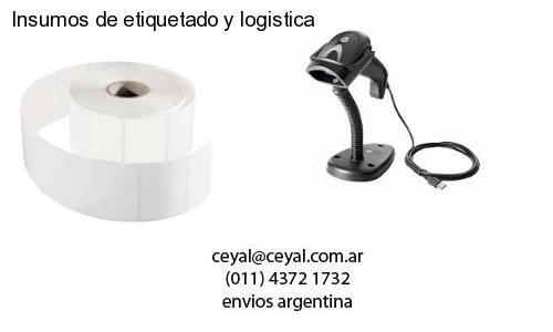 Insumos de etiquetado y logistica