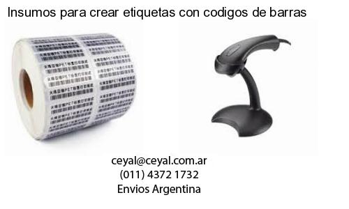 Insumos para crear etiquetas con codigos de barras