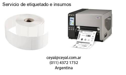 Servicio de etiquetado e insumos