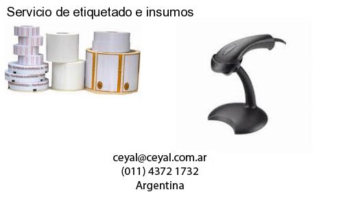Servicio de etiquetado e insumos
