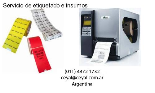 Servicio de etiquetado e insumos