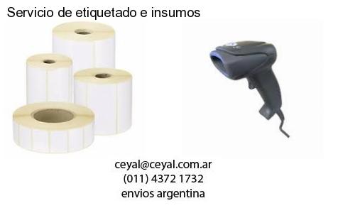 Servicio de etiquetado e insumos