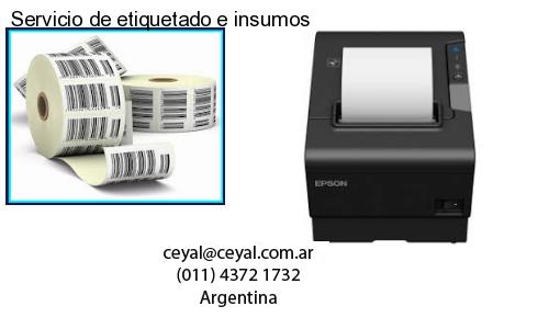 Servicio de etiquetado e insumos