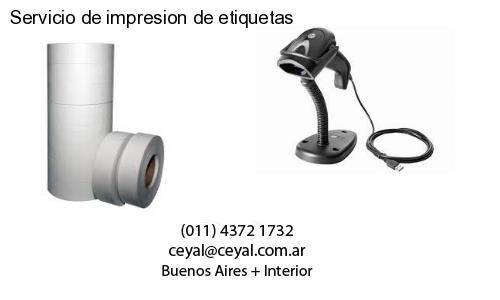 Servicio de impresion de etiquetas