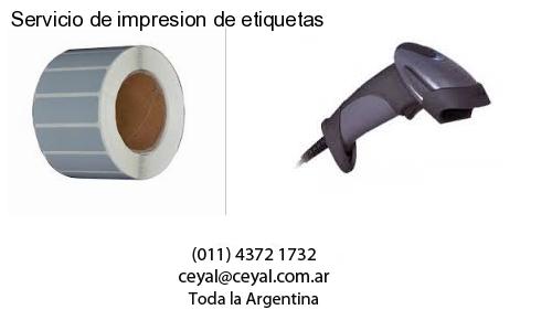 Servicio de impresion de etiquetas
