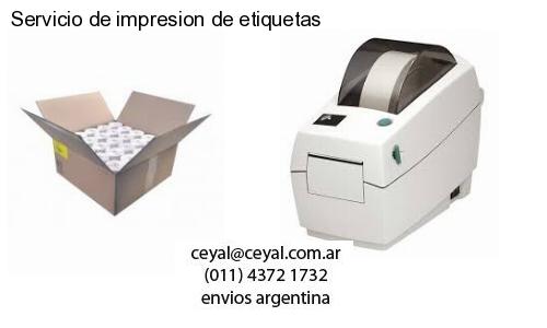 Servicio de impresion de etiquetas