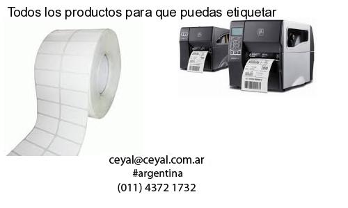 Todos los productos para que puedas etiquetar
