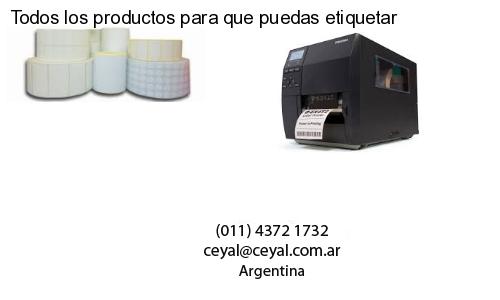 Todos los productos para que puedas etiquetar