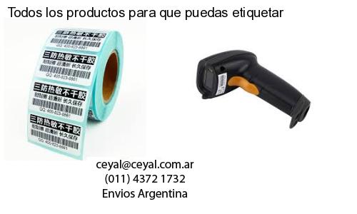 Todos los productos para que puedas etiquetar