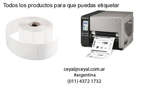 Todos los productos para que puedas etiquetar