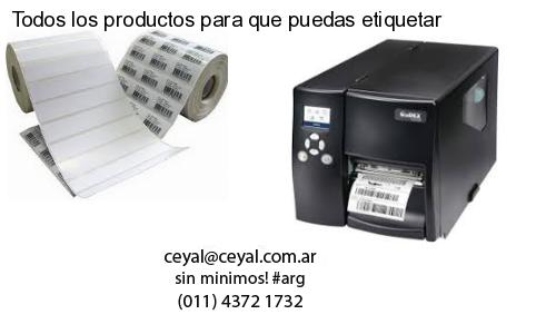 Todos los productos para que puedas etiquetar