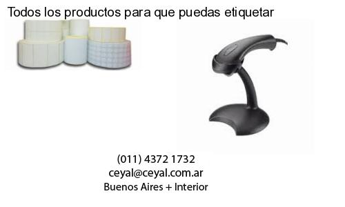 Todos los productos para que puedas etiquetar