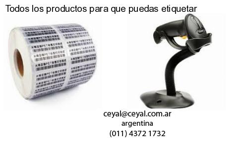 Todos los productos para que puedas etiquetar
