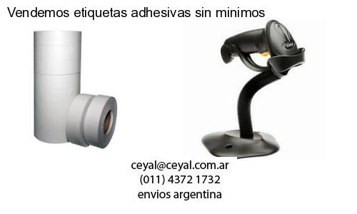 Vendemos etiquetas adhesivas sin minimos