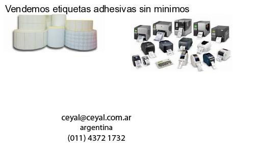 Vendemos etiquetas adhesivas sin minimos