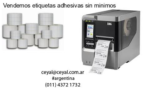 Vendemos etiquetas adhesivas sin minimos