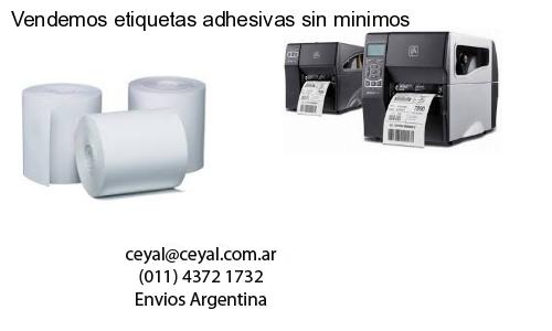 Vendemos etiquetas adhesivas sin minimos