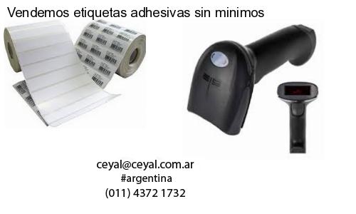 Vendemos etiquetas adhesivas sin minimos
