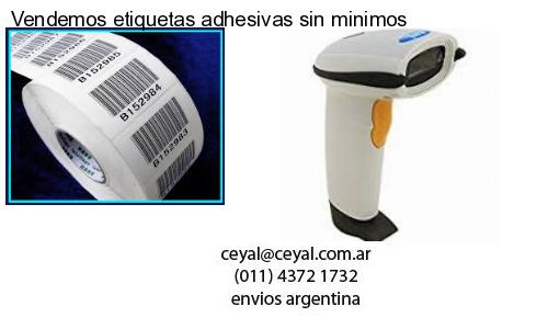 Vendemos etiquetas adhesivas sin minimos