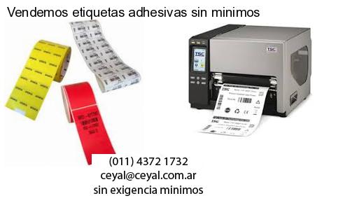 Vendemos etiquetas adhesivas sin minimos