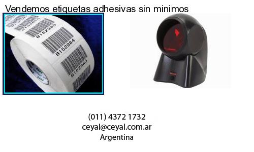 Vendemos etiquetas adhesivas sin minimos