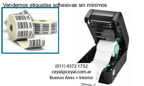 Vendemos etiquetas adhesivas sin minimos