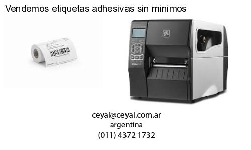 Vendemos etiquetas adhesivas sin minimos