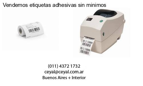 Vendemos etiquetas adhesivas sin minimos