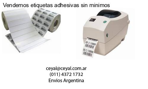 Vendemos etiquetas adhesivas sin minimos