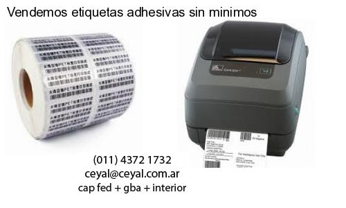 Vendemos etiquetas adhesivas sin minimos