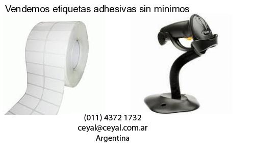 Vendemos etiquetas adhesivas sin minimos