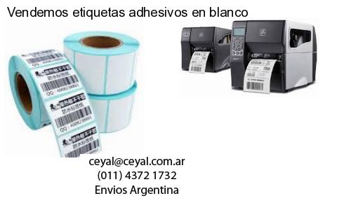Vendemos etiquetas adhesivos en blanco