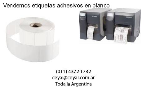 Vendemos etiquetas adhesivos en blanco