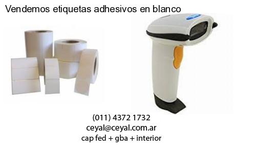 Vendemos etiquetas adhesivos en blanco