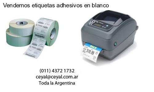 Vendemos etiquetas adhesivos en blanco