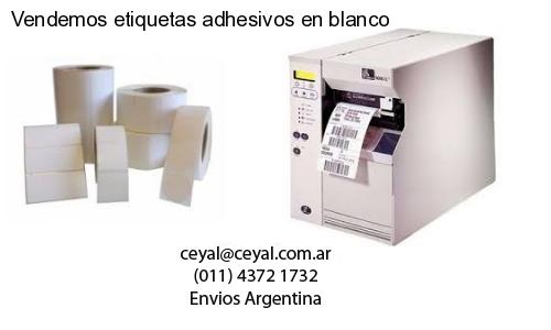 Vendemos etiquetas adhesivos en blanco