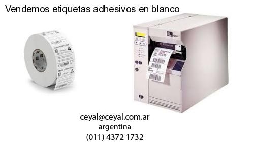 Vendemos etiquetas adhesivos en blanco