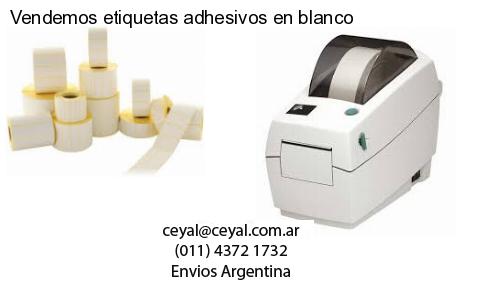 Vendemos etiquetas adhesivos en blanco