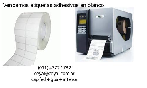 Vendemos etiquetas adhesivos en blanco