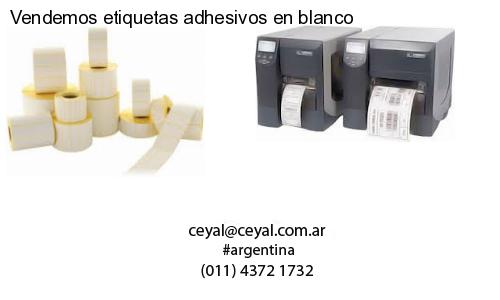 Vendemos etiquetas adhesivos en blanco