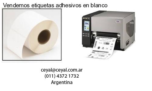 Vendemos etiquetas adhesivos en blanco