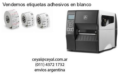 Vendemos etiquetas adhesivos en blanco