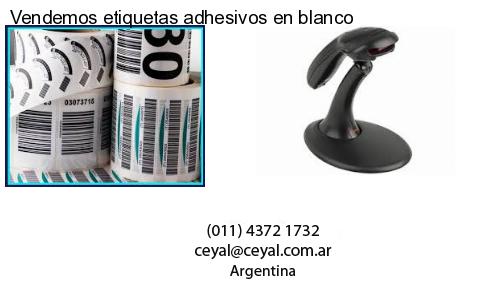 Vendemos etiquetas adhesivos en blanco