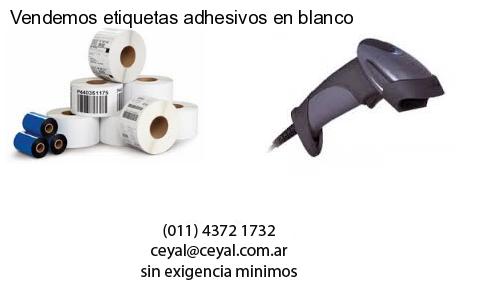 Vendemos etiquetas adhesivos en blanco