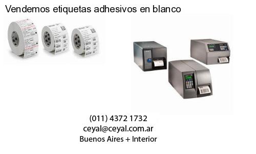 Vendemos etiquetas adhesivos en blanco