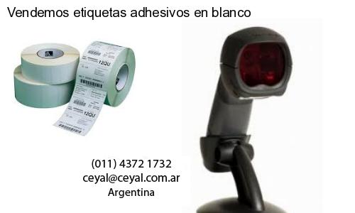 Vendemos etiquetas adhesivos en blanco