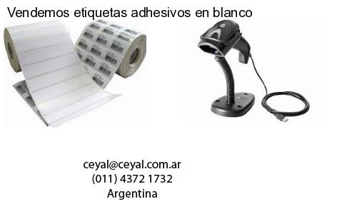 Vendemos etiquetas adhesivos en blanco