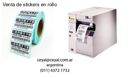 Venta de stickers en rollo